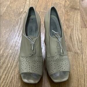 RACHEL COMEY OPEN TOE LACE UP‎ BOOTS SIZE 9…